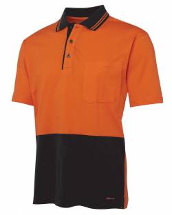 Hi Vis Cotton Polo, Short Sleeved
